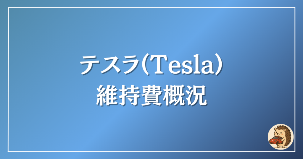 テスラ　維持費概況