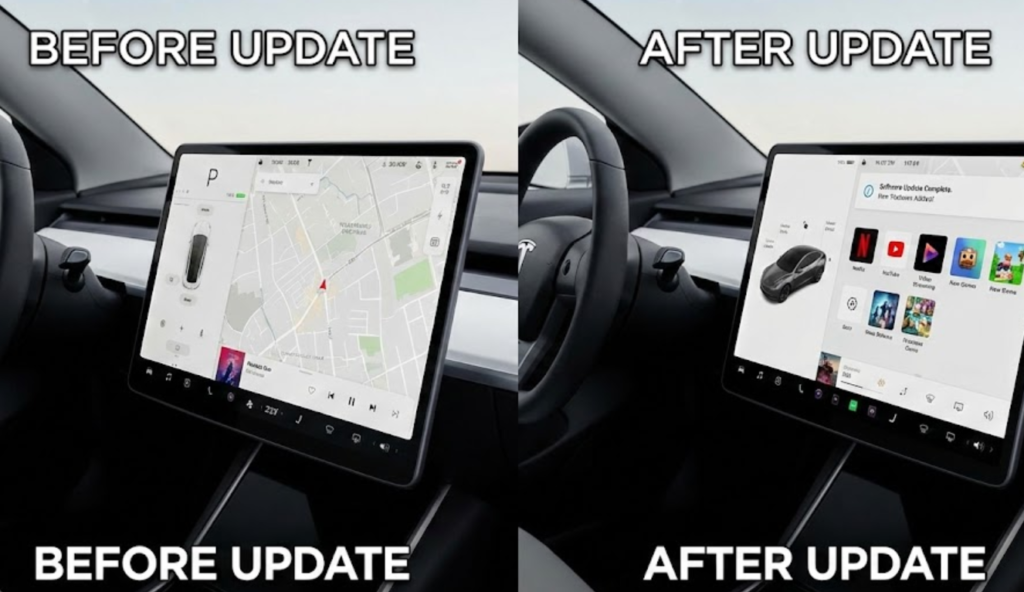 テスラ アップデート