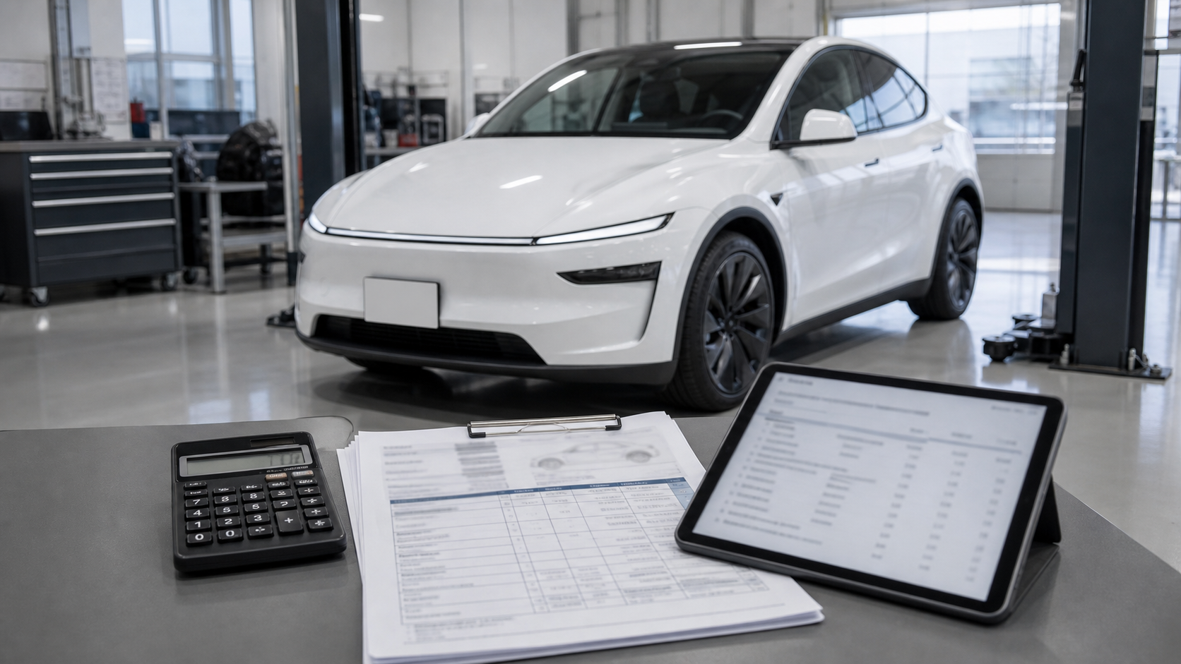新型モデルYの修理費と保険料を確認するイメージ