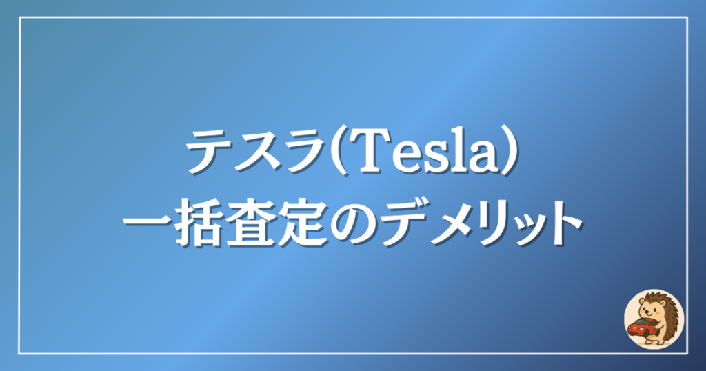 テスラ 一括査定 デメリット